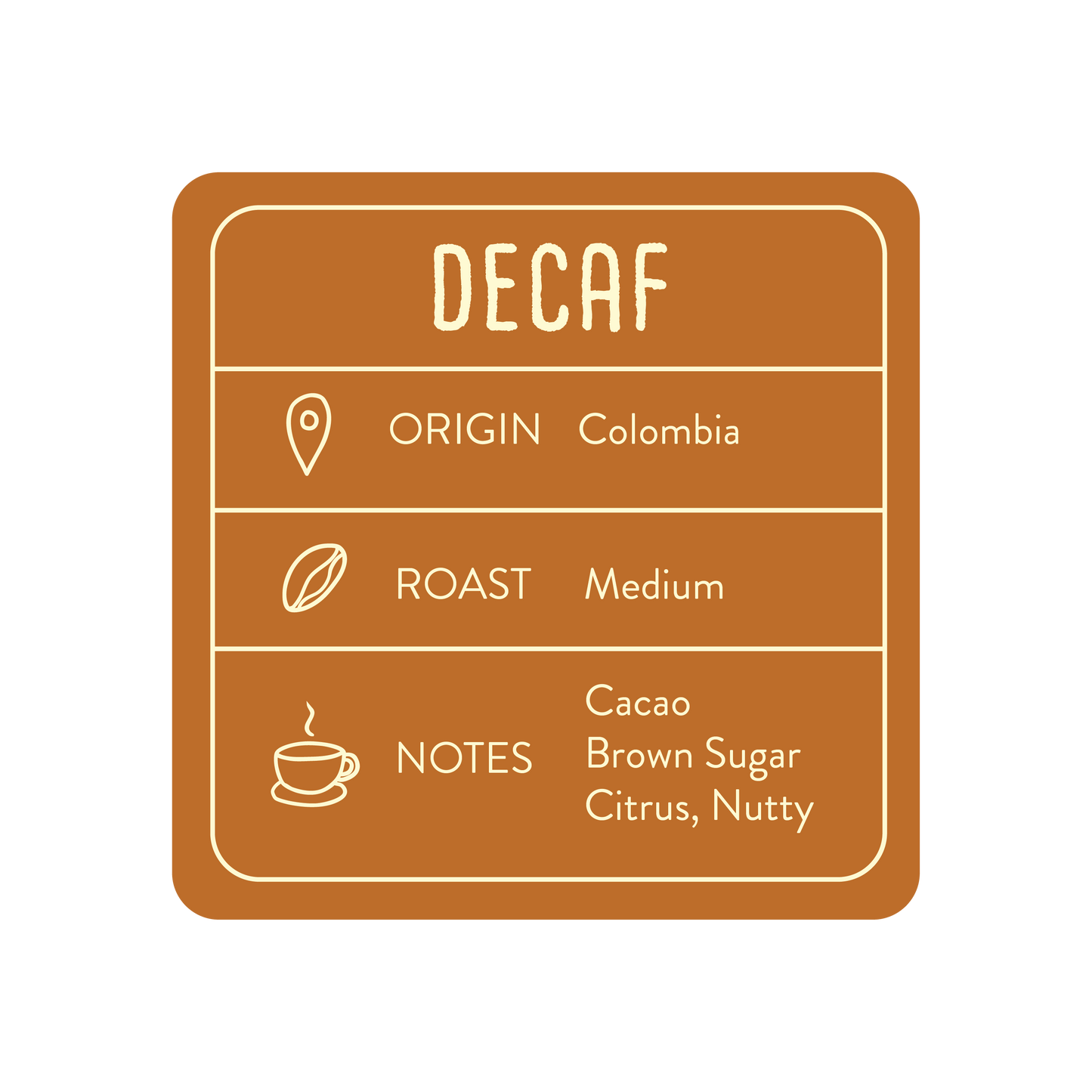 Colombia Cundinamarca - Decaf