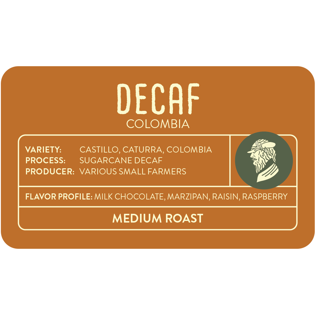Decaf Colombia Blend - Medium Roast Coffee